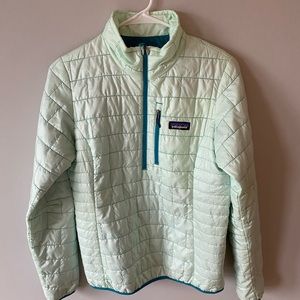 Patagonia Women’s Nano Puff Pullover Jacket | Size Small | Arctic Mint